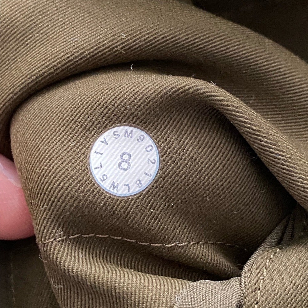 Lululemon City Trek Trouser *28" Inseam Size 8 Military Green Urbanite Twill - Picture 6 of 12